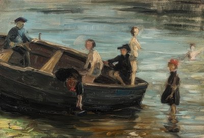 ボートの子供たち。 1903 作： Franz Marc