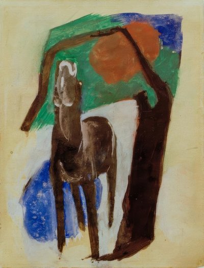 哀れな馬 作： Franz Marc