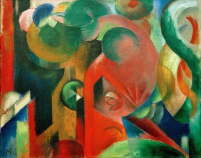 少しの構図III 作： Franz Marc