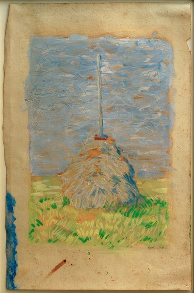 ブルネンバッハ近くの小さな葦スクワット 作： Franz Marc