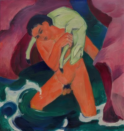 子羊の少年。グッドシェパード。 1911 作： Franz Marc