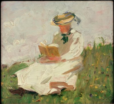 緑の女性を読む 作： Franz Marc
