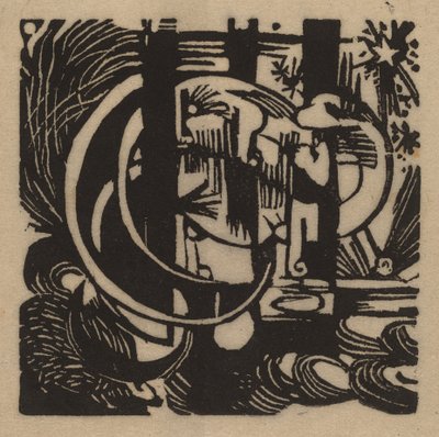 トカゲ 作： Franz Marc