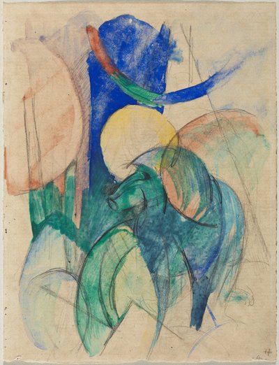 マンドリル 作： Franz Marc