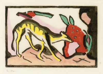 神話上の動物 作： Franz Marc