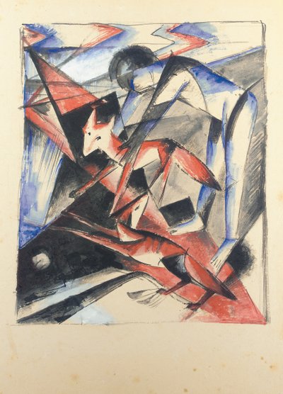ノアとキツネ、1913 作： Franz Marc