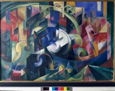 牛の絵 作： Franz Marc