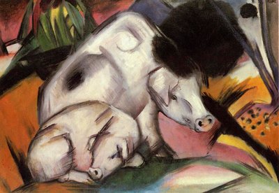 豚 作： Franz Marc