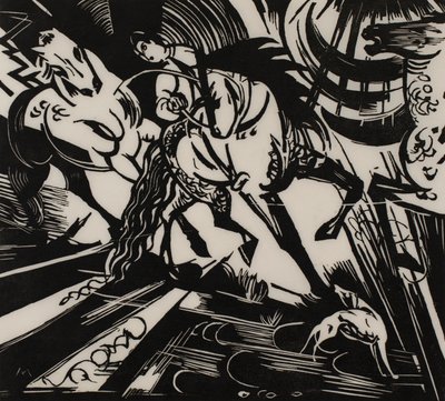 乗馬学校 作： Franz Marc