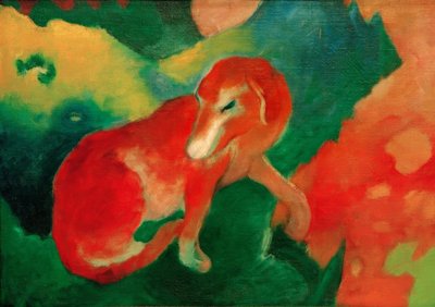 赤い犬 作： Franz Marc