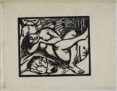 眠っている羊飼い 作： Franz Marc