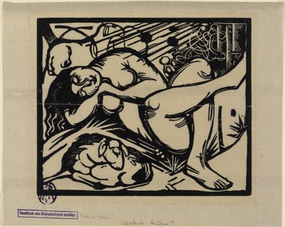 眠る羊飼いの少女 作： Franz Marc