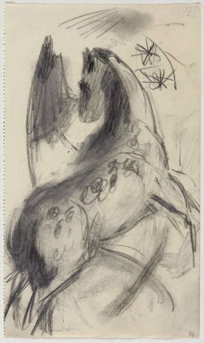 ジャンプ馬 作： Franz Marc
