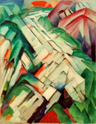 石の道（山-風景） 作： Franz Marc