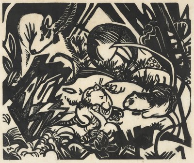 動物伝説 作： Franz Marc