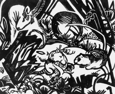 動物の伝説 作： Franz Marc