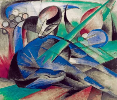 夢見る馬 作： Franz Marc