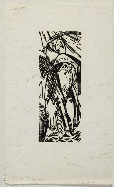 飲む馬 作： Franz Marc