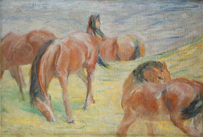 放牧馬Ⅰ 作： Franz Marc