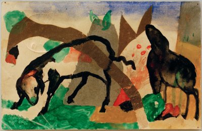 Zinnobergruß 作： Franz Marc