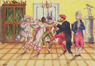 1813-25、1813年に書かれたカール・バウマンのジャーナルからのパントマイム（WC） 作： Franz Paumgarrten