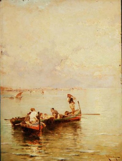 湖の風景 作： Franz Richard Unterberger