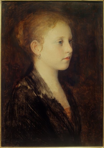 少女の頭 作： Franz Rumpler