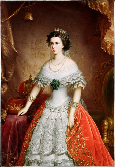 1856年、バイエルンのエリザベスの肖像 作： Franz Russ the Elder