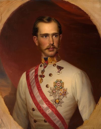オーストリア皇帝フランツジョセフ1世（1830〜1916年） 作： Franz Schrotzberg