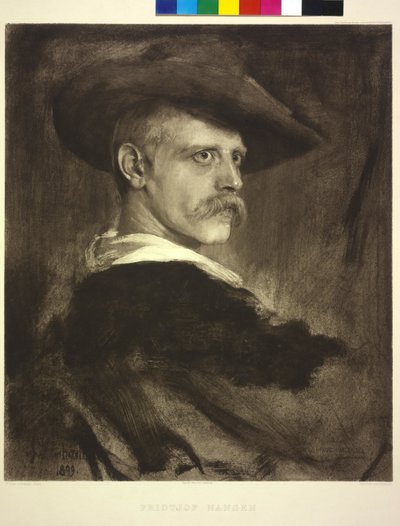 絵画：フランツ・フォン・レンバッハ フリットヨフ・ナンセン 作： Franz Seraph von Lenbach