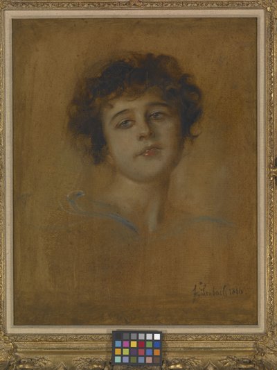 Retrato de uma jovem (óleo sobre tela) 作： Franz Seraph von Lenbach