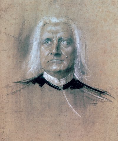フランツ・リストの肖像（レイディング 作： Franz Seraph von Lenbach