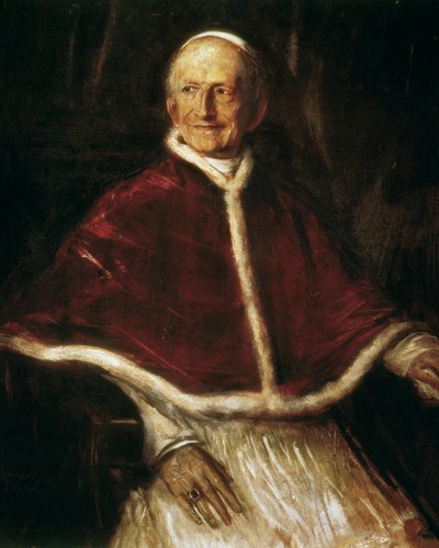 教皇レオ13世の肖像 作： Franz Seraph von Lenbach