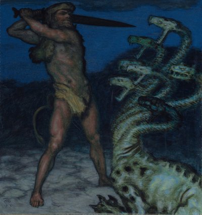 ヘラクレスとヒドラ 作： Franz Stuck Ritter von