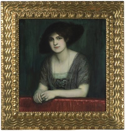 暗い帽子をかぶったメアリー、c。 1916年。 作： Franz Stuck Ritter von