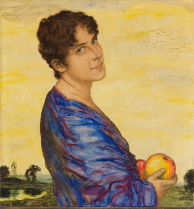 アーティストの妻の肖像、c。 1914年。 作： Franz Stuck Ritter von