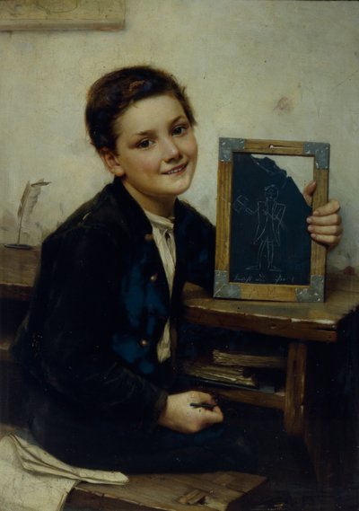 男子生徒、1880 作： Franz Thone