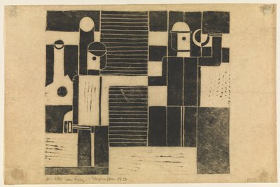 労働者と農民のコンポジション 作： Franz Wilhelm Seiwert