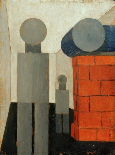 遠近法の建設の2人 作： Franz Wilhelm Seiwert