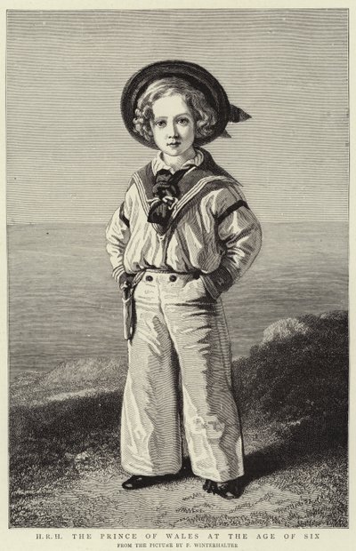 6歳の時のプリンス・オブ・ウェールズ(彫刻) 作： Franz Xaver  Winterhalter (after)
