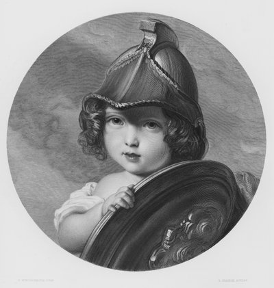 アマゾン、ヘレナ王女の肖像（ロイヤル・コレクションの写真より）（エングレービング 作： Franz Xaver  Winterhalter (after)
