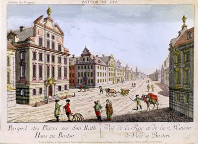 ボストン市庁舎の眺め 作： Franz Xaver Habermann