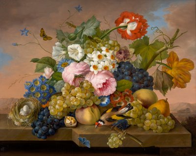花の静物 作： Franz Xaver Petter
