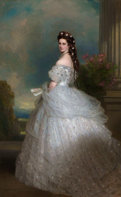 エリザベス（1837-98）、オーストリア皇后 作： Franz Xaver Winterhalter