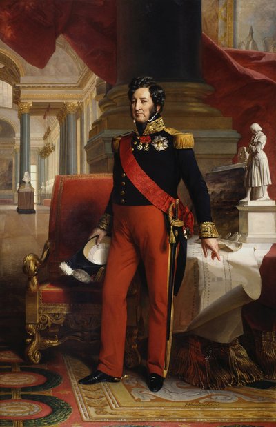 フランス語  Louis-Philippe 1er, roi des Français (1773-1850) ルイフィリップ1世、フランス王 (1773-1850) 作： フランツ・ザビエル・ウィンターハルター