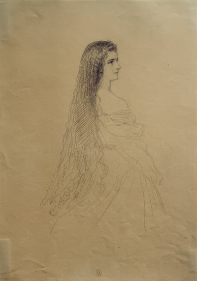 オーストリアのエリザベート皇后 作： Franz Xaver Winterhalter