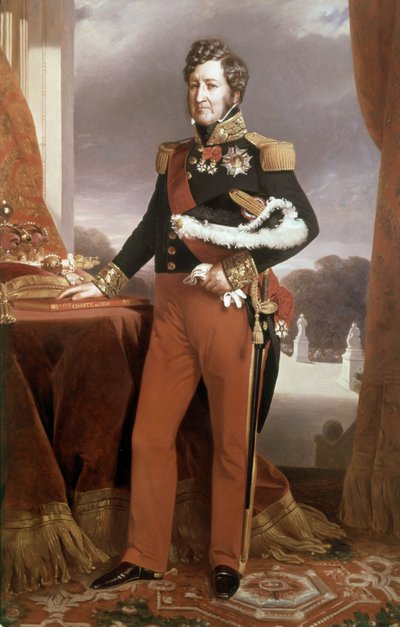 フランス王ルイ・フィリップ」（油彩・キャンバス 作： Franz Xaver Winterhalter