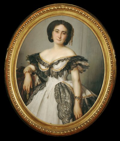Portrait de femme - 女性の肖像画... 作： フランツ・ザビエル・ウィンターハルター