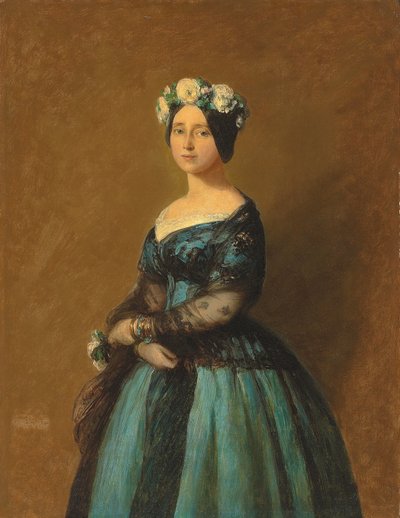 プロイセンの王女、オーガスタの肖像画、1846年 作： Franz Xaver Winterhalter