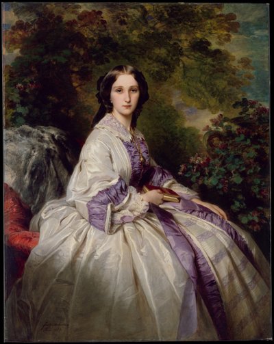 伯爵夫人マリアイヴァノフナラムズドルフの肖像、ベック、1859年 作： Franz Xaver Winterhalter